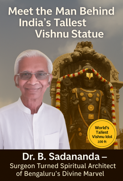 Dr. B. Sadananda – The Surgeon and Seer Behind Bengaluru’s 108-ft Vishnu Idol